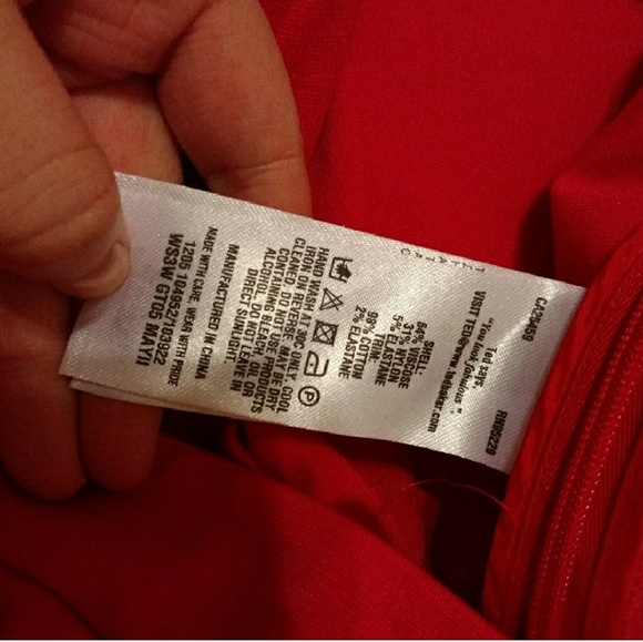 ๐ Ted Baker red/pink side zip moto pants - Picture 6 of 7